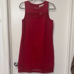 NWT Ann Taylor LOFT Sleeveless Cutout Fringe Dress